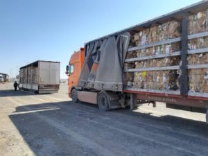 Importing paper waste from Iraq, Georgia, Turkmenistan and Europe (continuously)